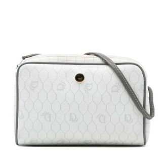 Dior Pre-owned Cross Body Bags, female, White, Size: ONE SIZE Pre-owned Vintage Canvas Crossbody Bag
