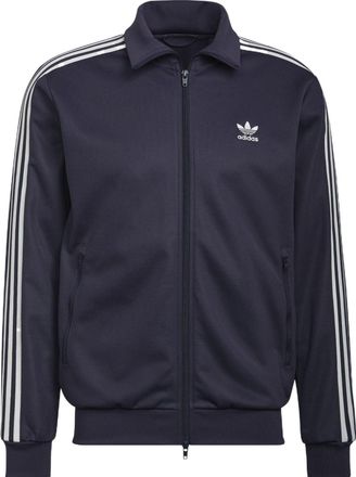 adidas Mens adidas originals Stripe Printing Stand Collar Sports Jacket Dark Grey Navy Blue HB9445
