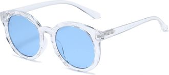 Generic For Womens Sunglasses with Round Frame Street Shot, Beach Glasses for Outdoor Vacation Driving