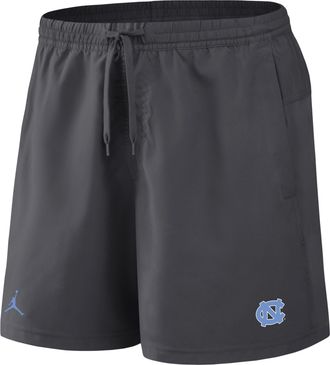 Nike Jordan Mens North Carolina Primetime Primary Logo Jordan Brand Dri-FIT College Form Shorts in Grey | 0J5T06FNCN-8DV