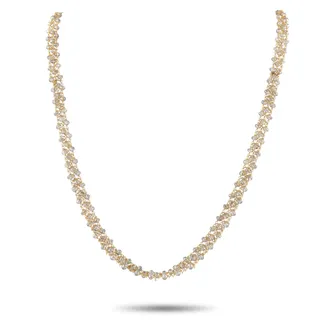 Luxury Bazaar 18K Yellow Gold 24.5 ct Diamond Briolette Necklace MF19-012726