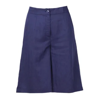 Alessia Santi Long Shorts, female, Blue, Size: 2XS Bermuda morbidi