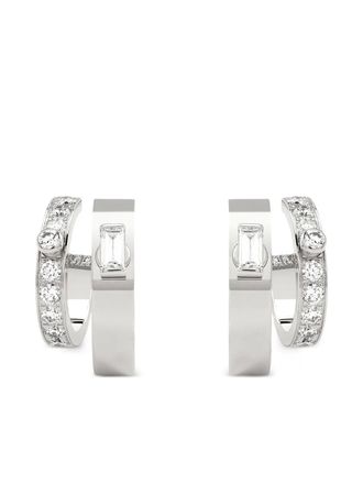 Nouvel Heritage 18K white gold Dinner Date Mood diamond earrings - women - 18kt White Gold/Diamond - One Size - Silver