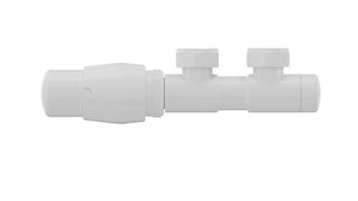 OEM V&aacute;lvula Termost&aacute;tica Combinada Para Radiador Luxrad Duo, Izquierda, Blanca