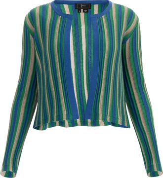 Faina Vest Dames Blauw Veelkleurig