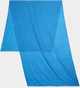 Carolyn Rowan Cashmere/Silk Scarf with Scattered Sequins