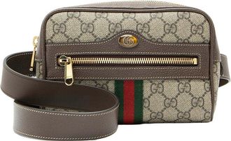 Gucci Beige Gg Supreme Canvas Ophidia Small Belt Bag (Authentic Pre-Loved)
