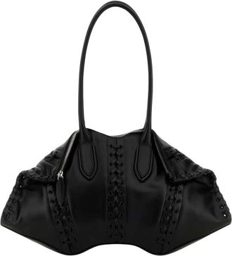Alexander McQueen Alexander McQueen, Handbags, female, Black, Size: ONE SIZE Manta Shoulder Bag
