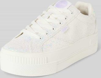 Buffalo Sneaker mit Label-Detail in Weiss, Größe 40