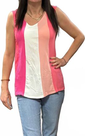 Bibi Striped Tank In Pink
