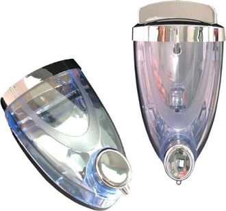 Trade Shop Trade Shop - Erogatore Dispenser Dosatore Sapone Liquido Trasparente A Goccia Kit Fissaggio