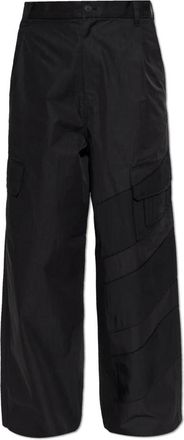 Yohji Yamamoto Cargo Broek - Dames - Wijde Broeken - Zwart - XS - Broeken