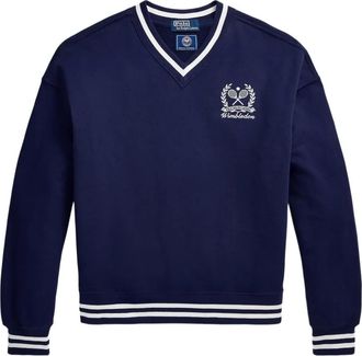 Polo Ralph Lauren Felpa con scollo a V - Blu