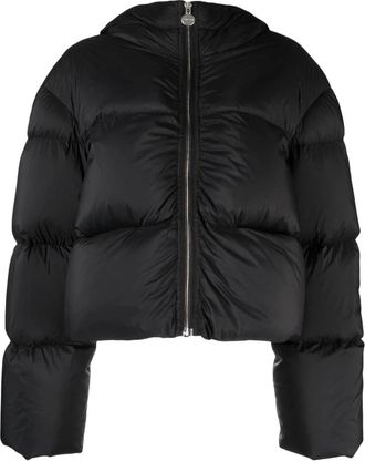 Ienki Ienki Cropped Puffer Jacket - Dames - Gewatteerde jassen - Zwart - L - Nylon - Jassen
