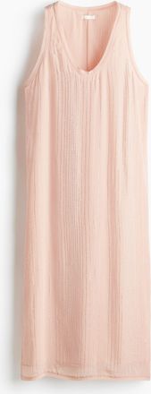 H&M Chiffonkleid mit Strass - Pink