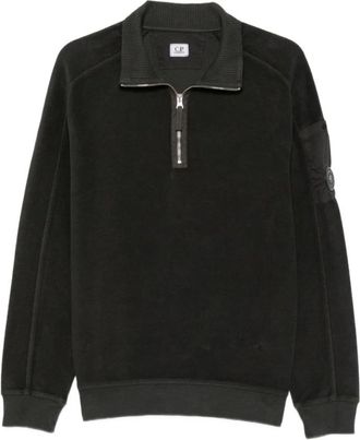 C.P. Company C.p. Company - Half-zip Turtleneck Sweatshirt - Heren - Truien - Zwart - Maat: XL Katoen