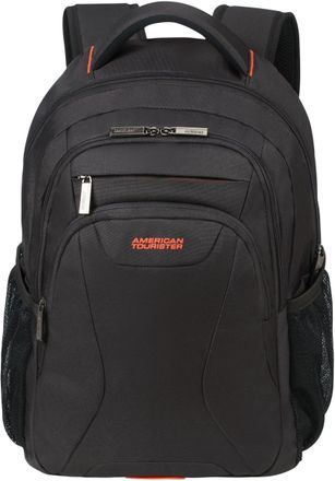 American Tourister Laptoprucksack AMERICAN TOURISTER AT WORK, black/orange, Damen, Gr. B/H/T: 32cm x 50cm x 21cm, orange (schwarz orange), Polyester, Rucks&auml;cke Laptopruc