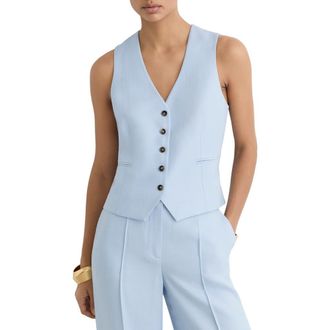 Reiss Magda Vest in Blue at Nordstrom, Size 12 Us