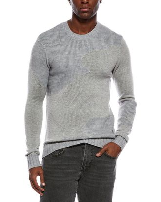 John Varvatos Rector Wool-Blend Crewneck Sweater