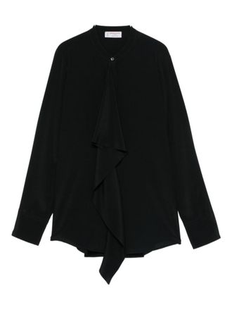 Alberto Biani Black Regular Solid Shirt