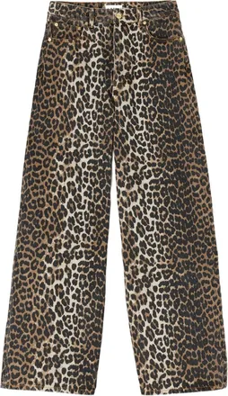 Ganni Jeans Ganni in denim di cotone biologico