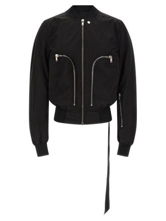 Rick Owens Mens Bauhaus Flight Bomber Jacket