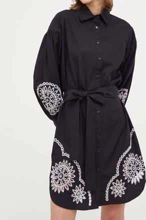 Twin-Set Abito Dress In Nero