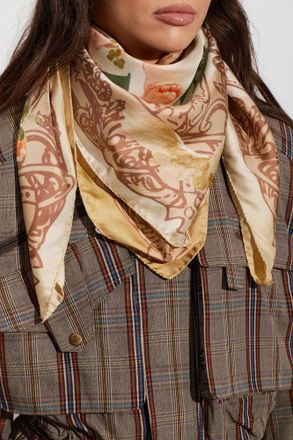 Vivienne Westwood Silk Scarf, Unisex, Beige