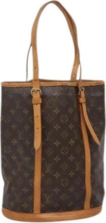 Louis Vuitton Tweedehands Canvas Louis Vuitton tassen - Dames - Vintage Tas - Bruin - ONE Size - Leer - Vintage