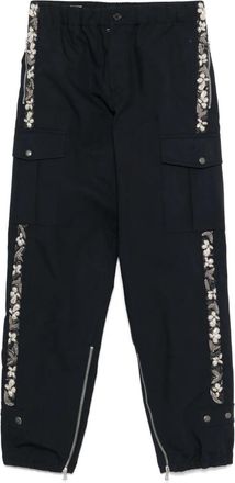 Dries Van Noten Pebb Gd EMB 1146 M.W.Pants Nav