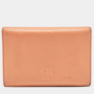Carolina Herrera CH Carolina Herrera Orange Leather Wallets
