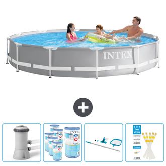 Intex Piscina Prism Frame Redonda - 366x76 Cm - 7-piezas Scb94