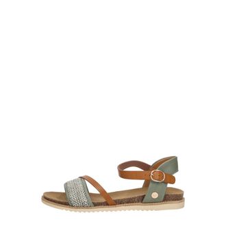 Mustang Sandalen Plat - Dames - Sandalen - Veelkleurig - 38 EU - Leer - Schoenen