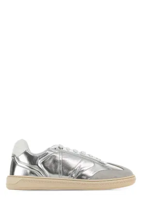 Versace Silver Leather Free Sneakers