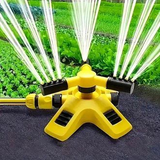 OEM Aspersor Oscilante, Aspersor Circular Para Jard&iacute;n, Amarillo/negro, Aspersor Giratorio Para C&eacute;sped, Aspersor, Sistema De Riego