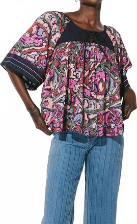 Cleobella Pamela Crew Neck Top In Corozal