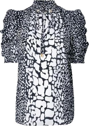 Michael Kors Blouse overhemd - Dames - Blouses - Zwart - S - Overhemden