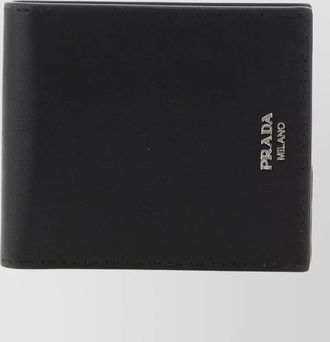 Prada leather bifold wallet