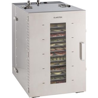 Klarstein Klarstein Master Jerky 16 Deshidratador 1.500 W 40-90 &deg; C Temporizador De 15 H Acero Inoxidable Plateado