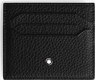 Montblanc Kartenetui aus Leder Grain 6cc Black