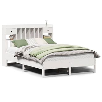 Berkfield Home Bookcase Bed without Mattress White 160x200 cm Solid Wood Pine