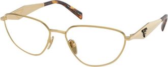Prada PR D52V Optisch Montuur - Dames - Brillen - Geel - 56 MM - Accessoires
