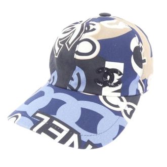 Chanel Pre-owned Cotton Polyester Cap - Dames - Pre-owned - Blauw - Maat: ONE Size Katoen