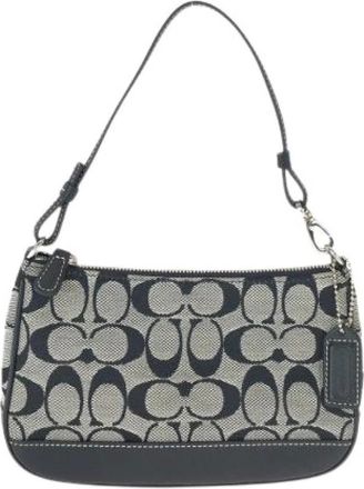 Coach Pre-owned Mini Bags, female, Black, Size: ONE SIZE Pre-owned Canvas Mini Bag