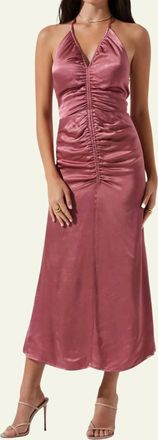 Astr Toledo Dress In Mauve
