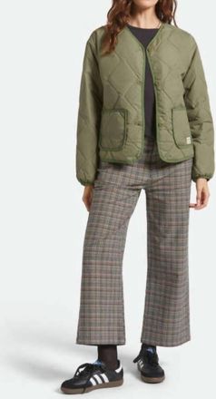 Brixton Delilah Quilted Jacket In Green