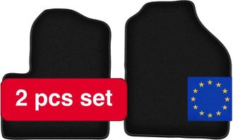 OEM Alfombras Y Tapetes, Dise&ntilde;o De Lujo, Fibra Sint&eacute;tica Ligera, Color Negro