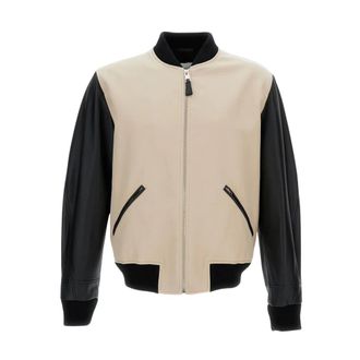 Givenchy Mix Material Blouson - male - Givenchy - Bomber Jackets - Black - M - Jackets