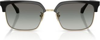 Versace 56mm Square Sunglasses in Black/Gradient Grey at Nordstrom
