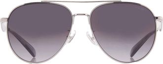 Coach Grey Gradient Pilot Ladies Sunglasses HC7169 90013C 57